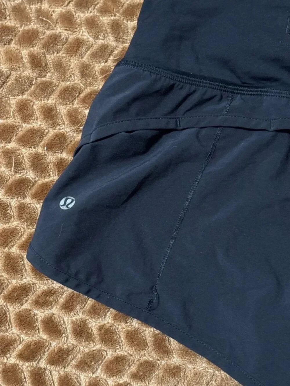 Lululemon Black Run Speed Shorts Block-It Pocket 2.5